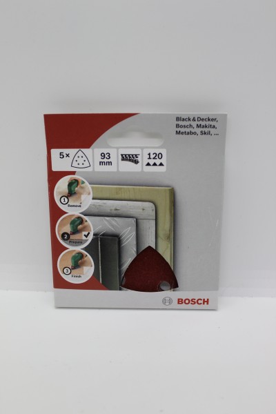 Bosch Schleifpapier 93mm K120 5er Pack