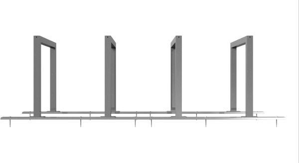 Fahrradständer als Reihenanlage VKT 60x60 mm