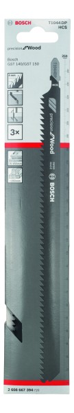 Bosch Stichsägeblatt Precision for Wood T1044DP 3er Pack