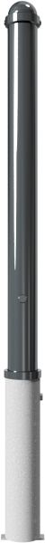 Stilpfosten DMR.76 mm, mit Zierkopf, herausnehmbar