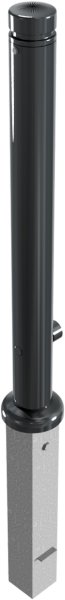 Stilpfosten DMR.82 mm, Zierkopf mit Rille, herausnehmbar