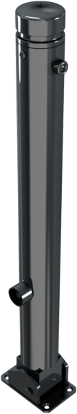 Stilpfosten DMR.82 mm, Zierkopf mit Rille, umlegbar
