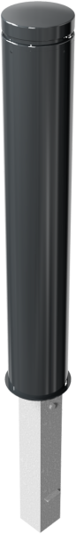 Stilpfosten DMR.155 mm, Alukopf mit Ziernut, herausnehmbar