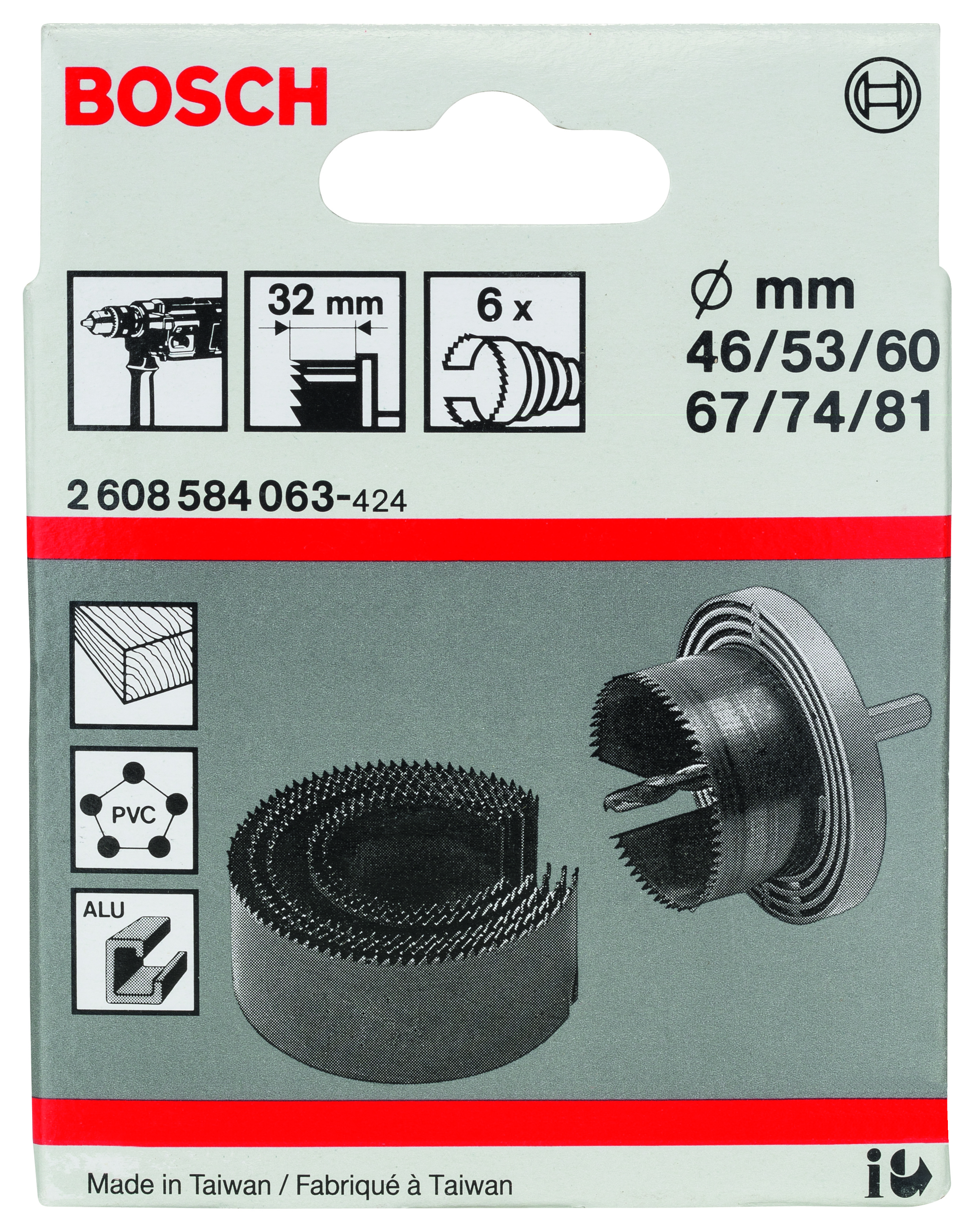 Bosch Sägekranz-Set 6-teilig 46-81 mm Bosch 2608584063 